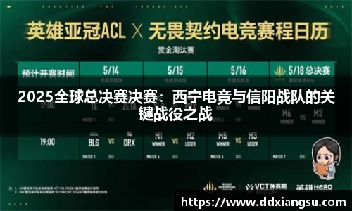 2025全球总决赛决赛:西宁电竞与信阳战队的关键战役之战